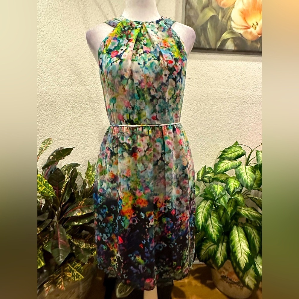 Shoshanna halter floral mini dress size 2